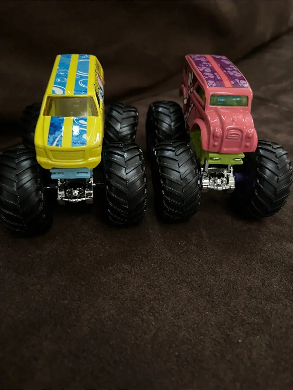 Licensed SpongeBob & Patrick Monster Truck Duo - Pink and Yellow